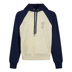 Boxy Fit Hoodie With Ami De Coeur Knitted Patch
