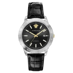 Bracelet en Cuir Homme Fenêtre Date Montre