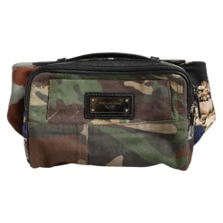 Camouflage Patchwork Logo Waist Fanny Pack