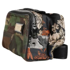Camouflage Patchwork Logo Waist Fanny Pack