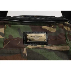 Camouflage Patchwork Logo Waist Fanny Pack
