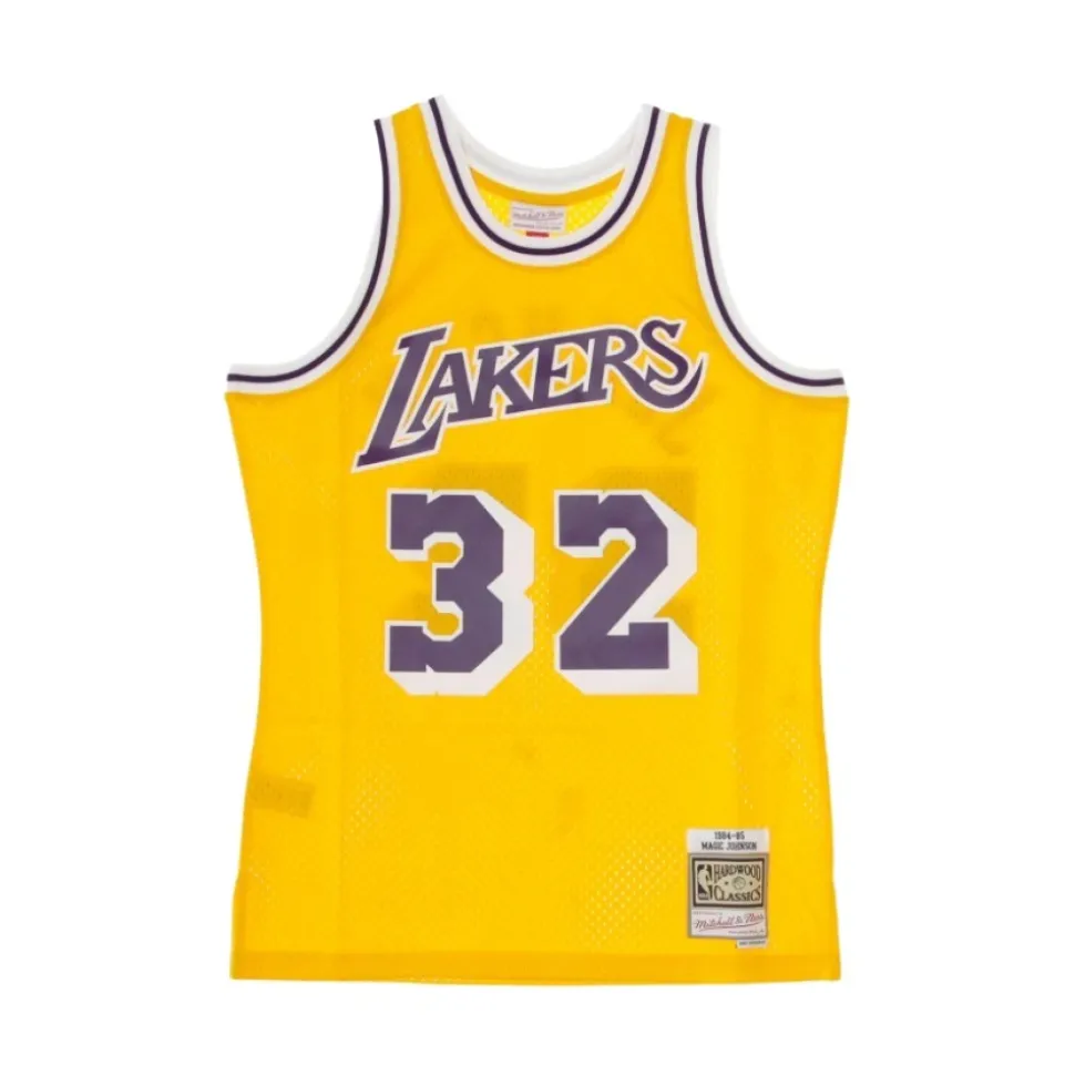 Canotta Basket NBA Swingman Jersey Magic Johnson No32 1984-85 Loslak Home