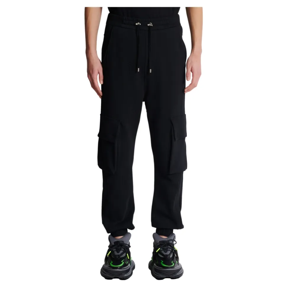 Cargo joggers with Paris print