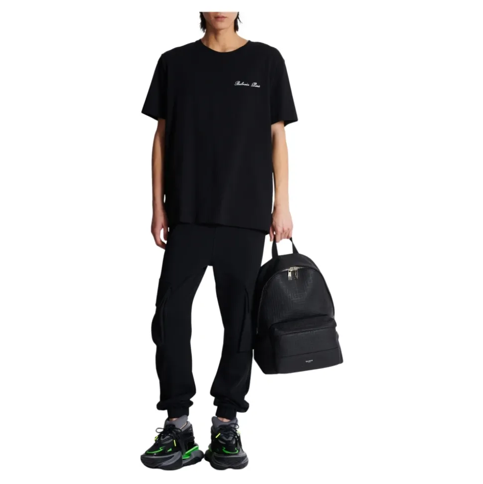 Cargo joggers with Paris print