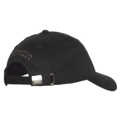 Casquette de Baseball Basique avec Aigle en Métal Noir