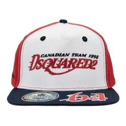 Casquette de baseball brodée avec détail en silicone