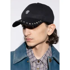 Casquette de baseball en coton ornée