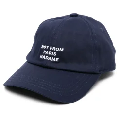 Casquette de baseball en coton avec broderie de slogan