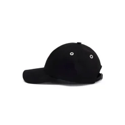 Casquette en gabardine de coton aspect peau de pêche