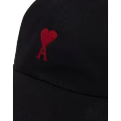 Casquette en gabardine de coton aspect peau de pêche