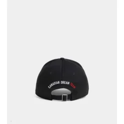 Casquette en Gabardine de Coton Brodée