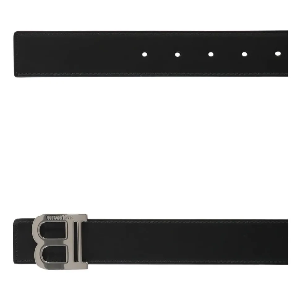 Ceinture B en Cuir Lisse