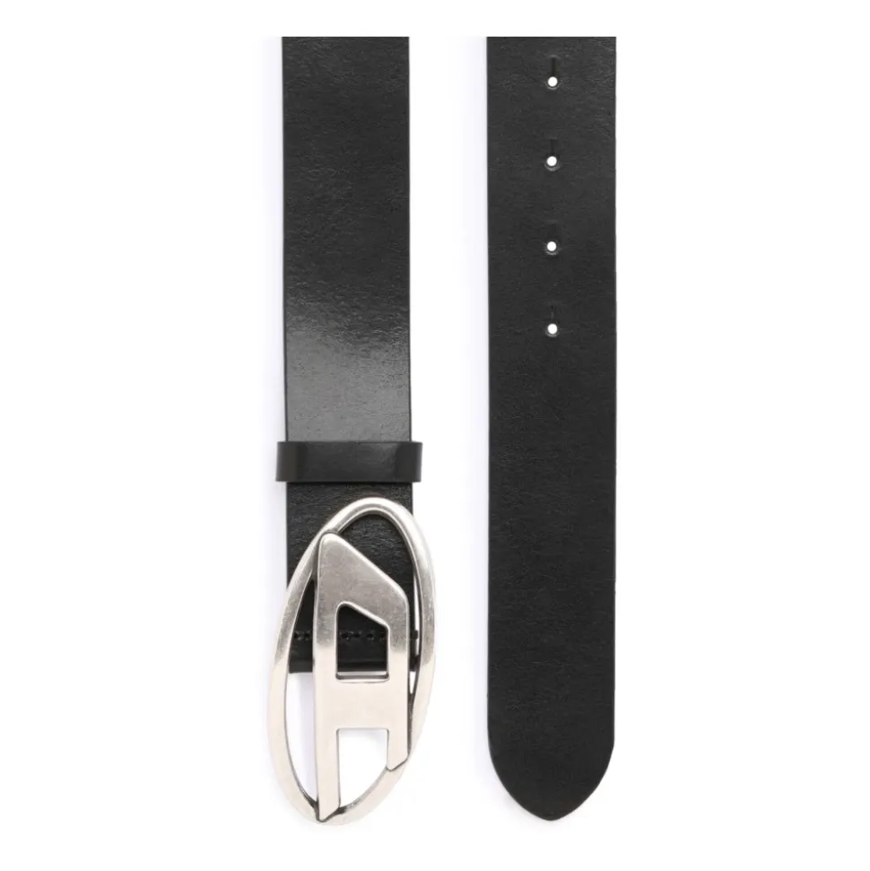 Ceinture en cuir avec boucle Oval D