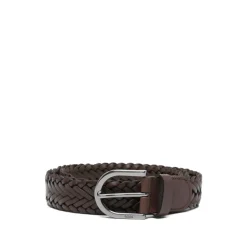 Ceinture en cuir tressé
