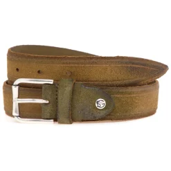 Ceinture en daim effet vintage