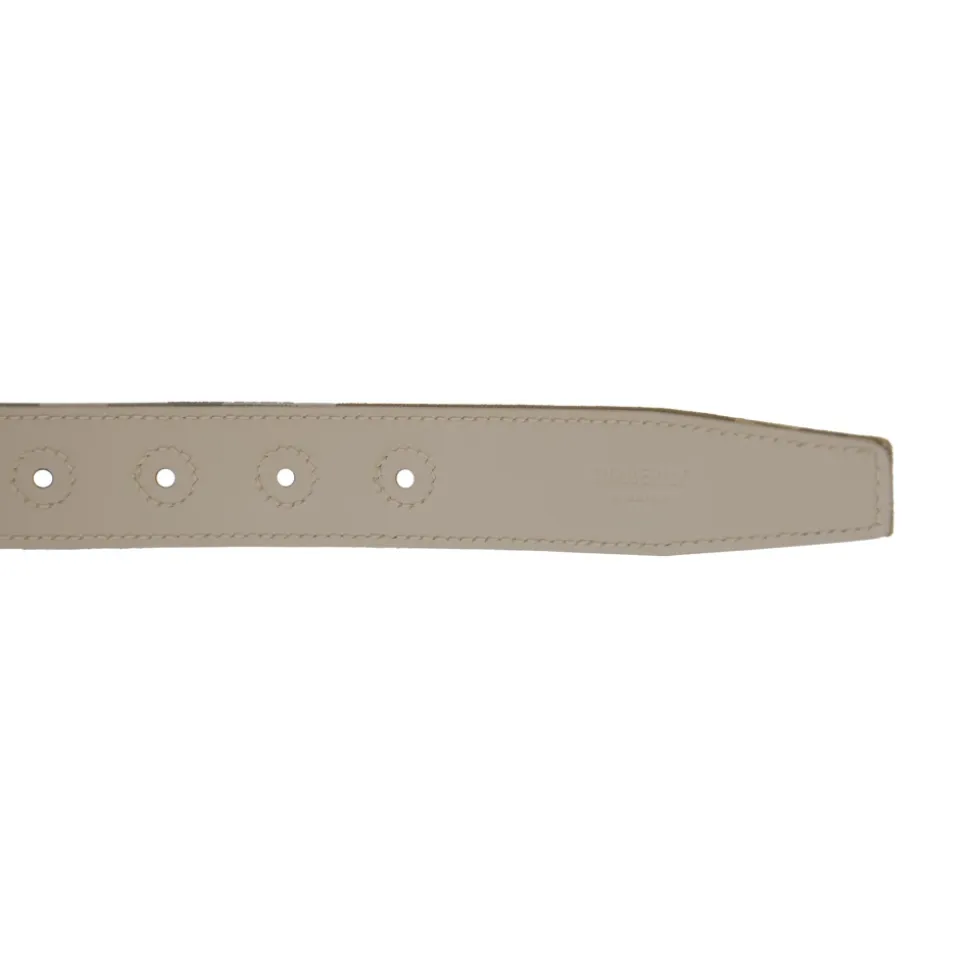 Ceinture Homme à Carreaux en Cuir