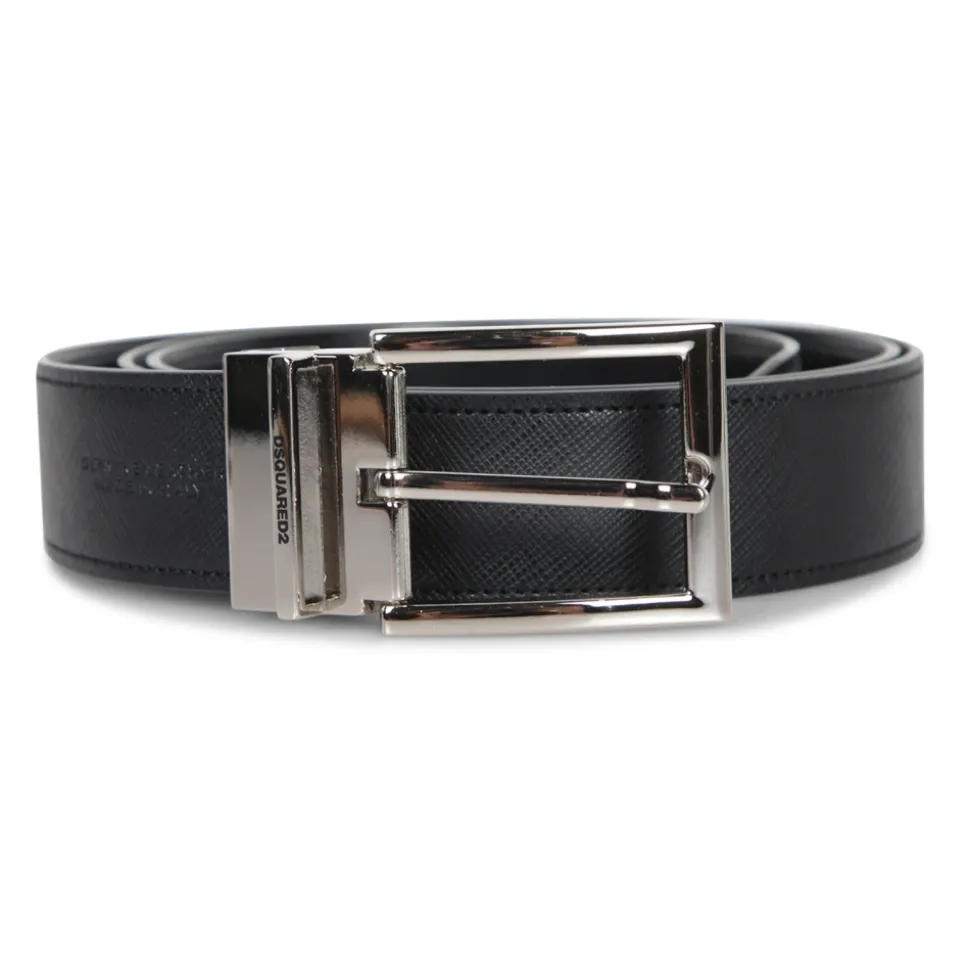Ceinture Élégante en Cuir avec Boucle Polie