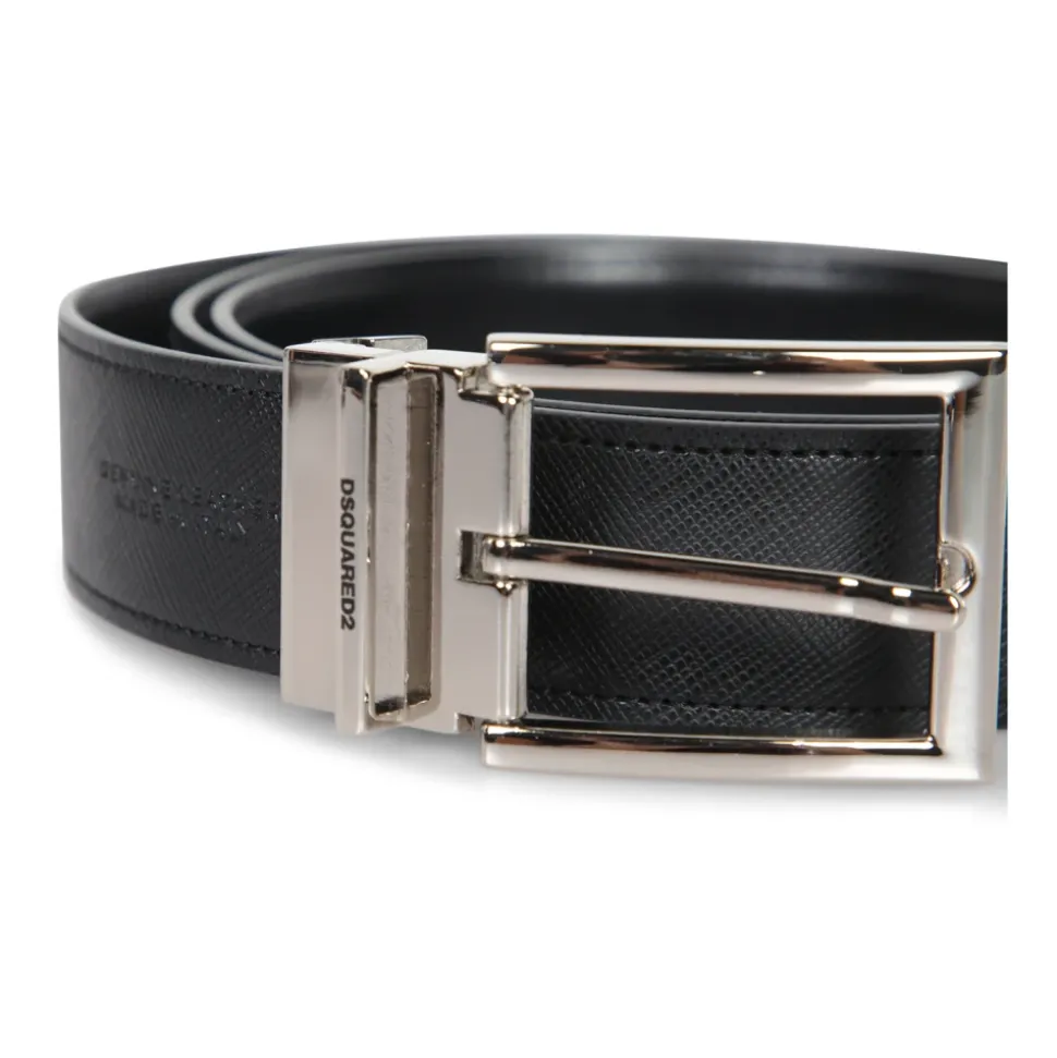 Ceinture Élégante en Cuir avec Boucle Polie