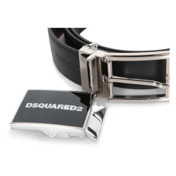 Ceinture Élégante en Cuir avec Boucle Polie