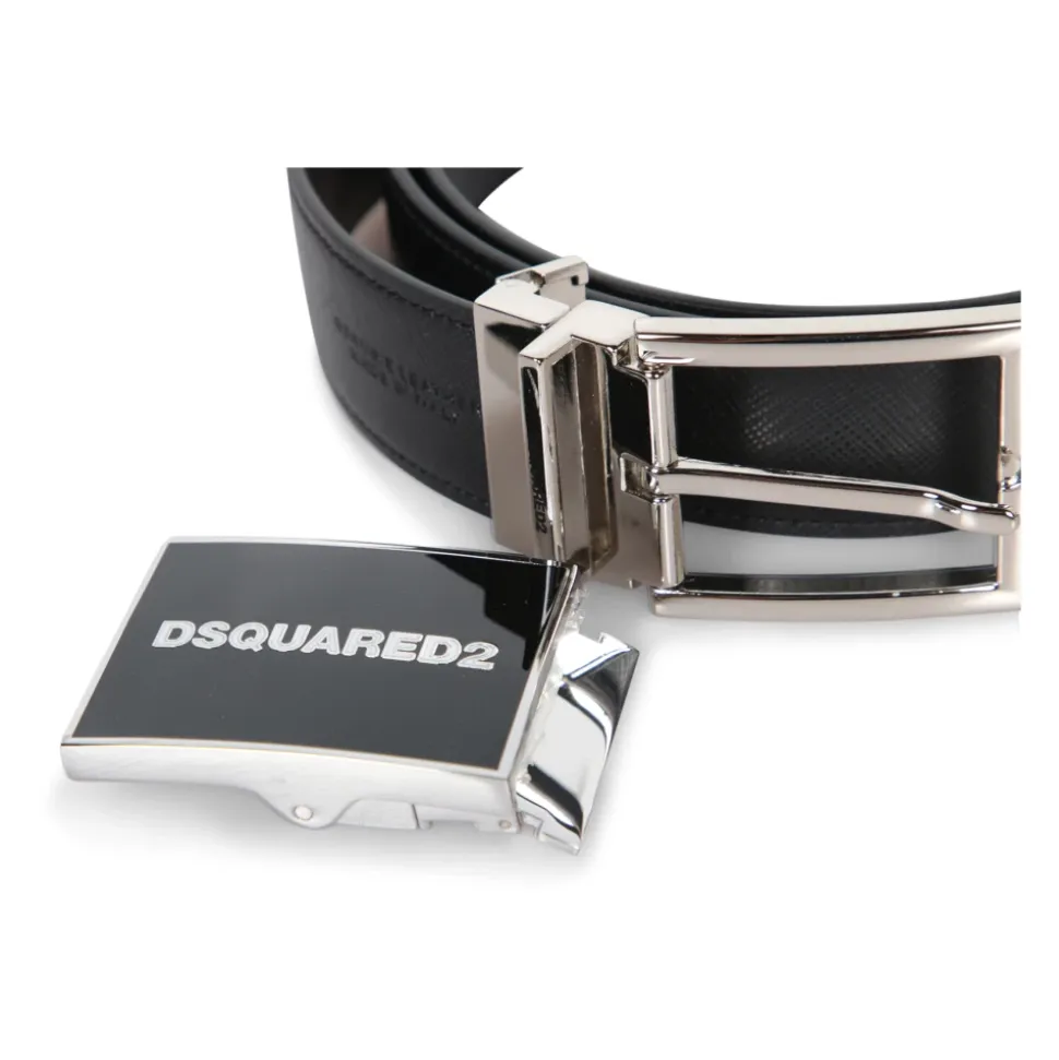 Ceinture Élégante en Cuir avec Boucle Polie