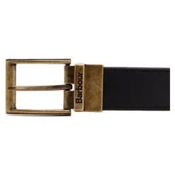Ceinture réversible en cuir et tissu Modern Tartan