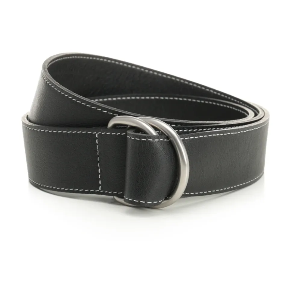 Ceinture Souple en Cuir avec Double Boucle 35 mm