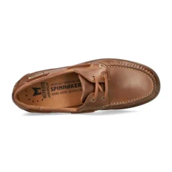 Chaussure en Cuir Marron à Enfiler pour Homme