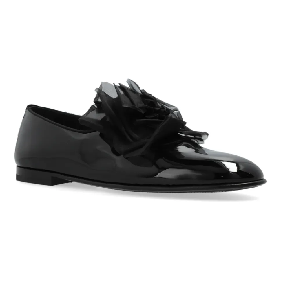 Chaussures avec application en tulle