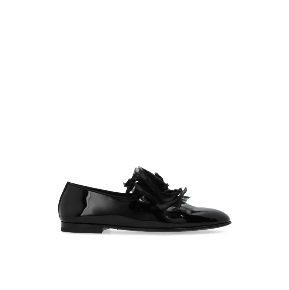 Chaussures avec application en tulle