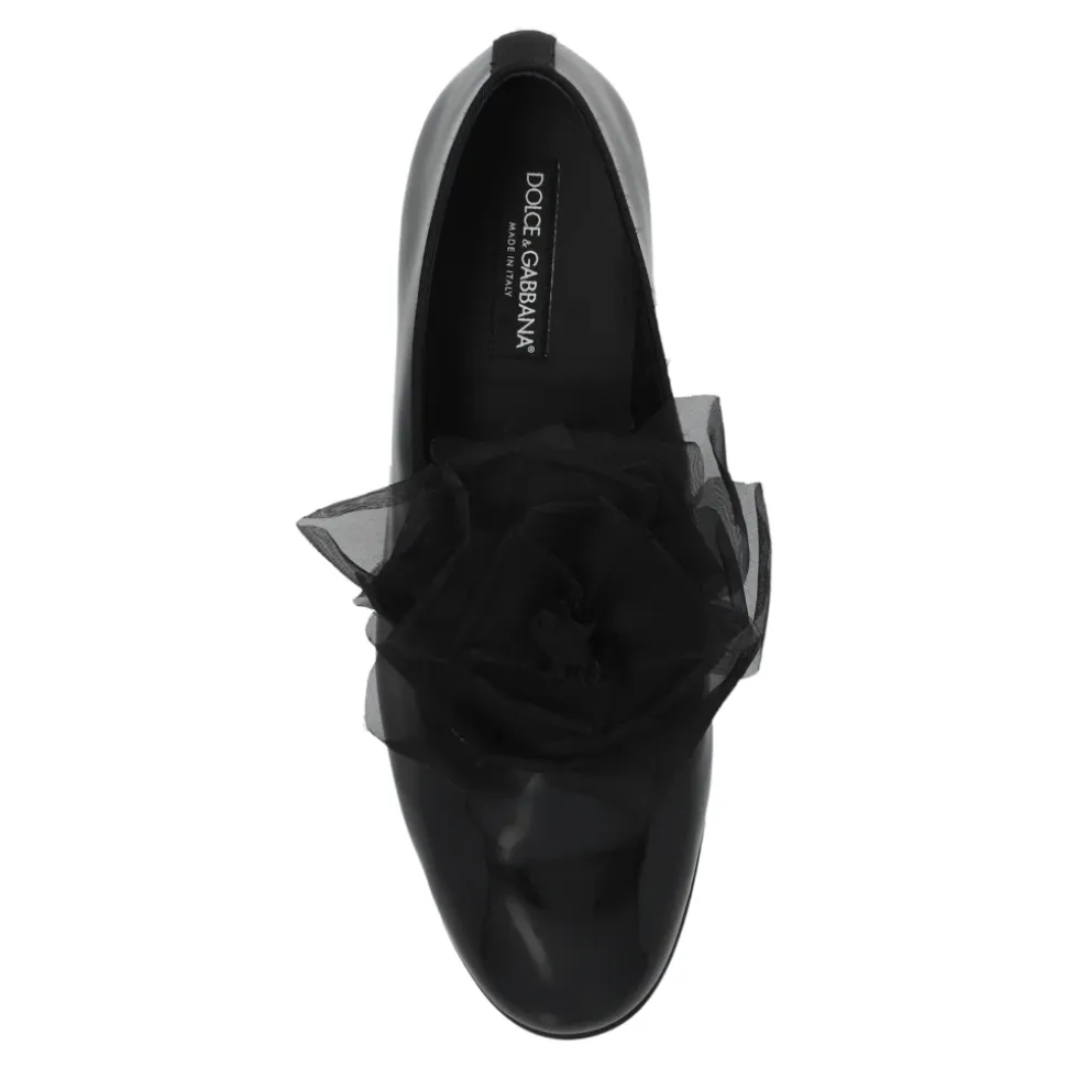 Chaussures avec application en tulle