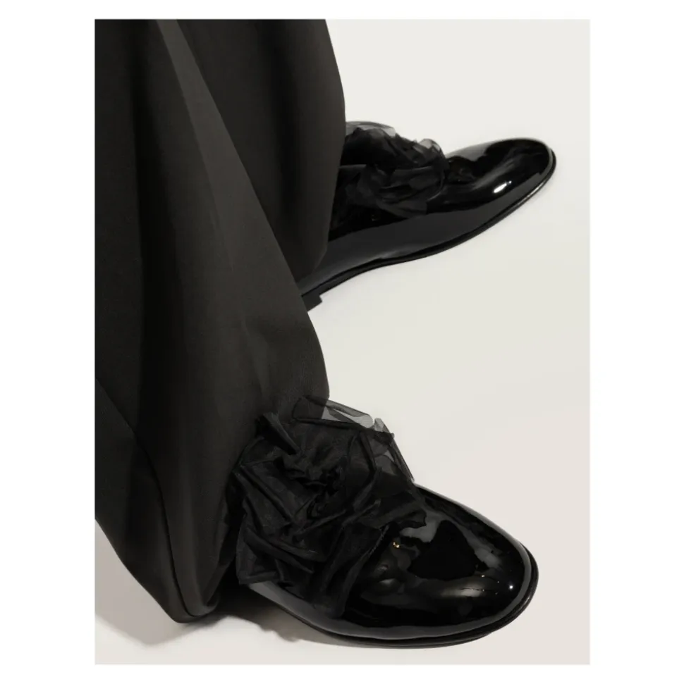 Chaussures avec application en tulle