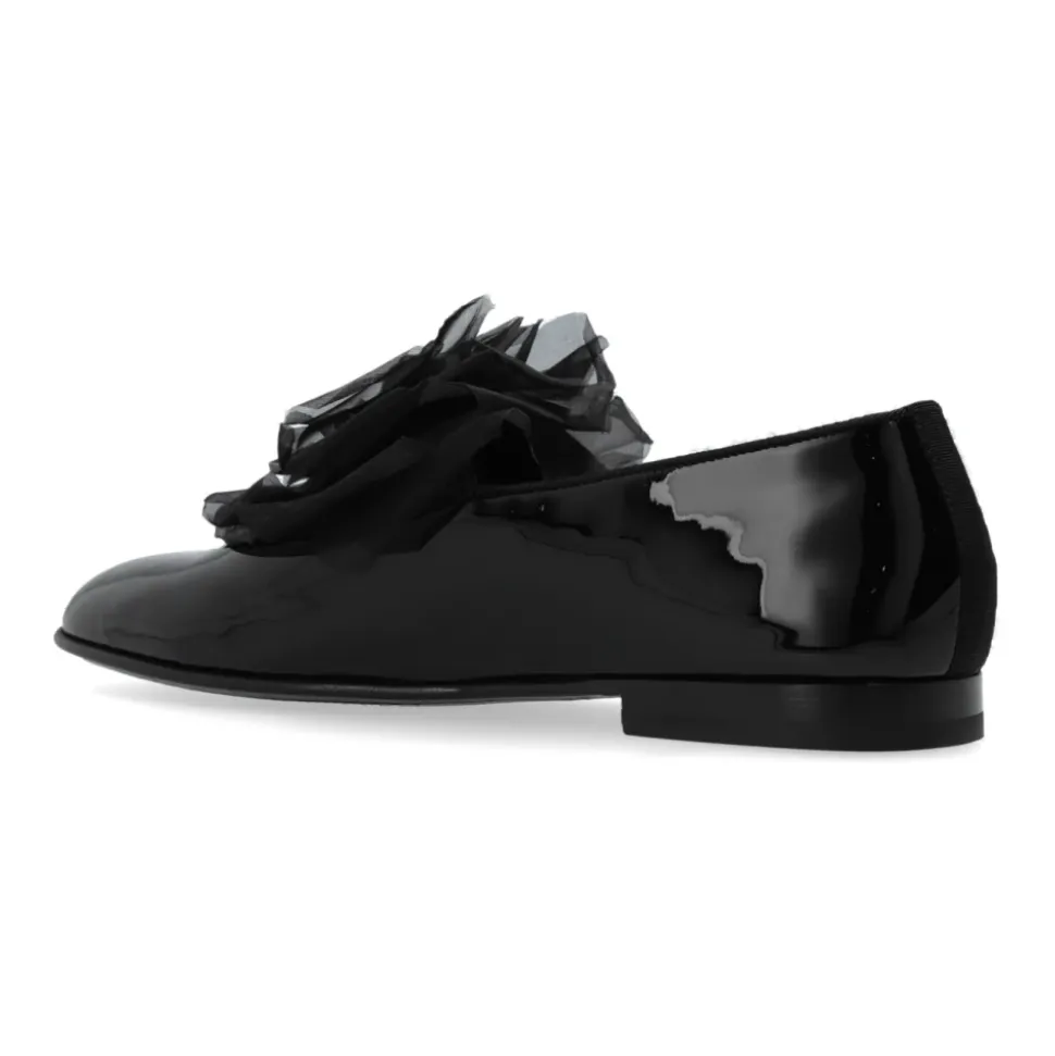 Chaussures avec application en tulle