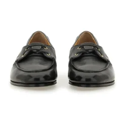 Chaussures bateau en cuir