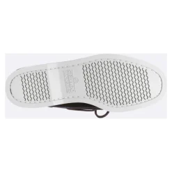 Chaussures bateau en cuir marron faites main