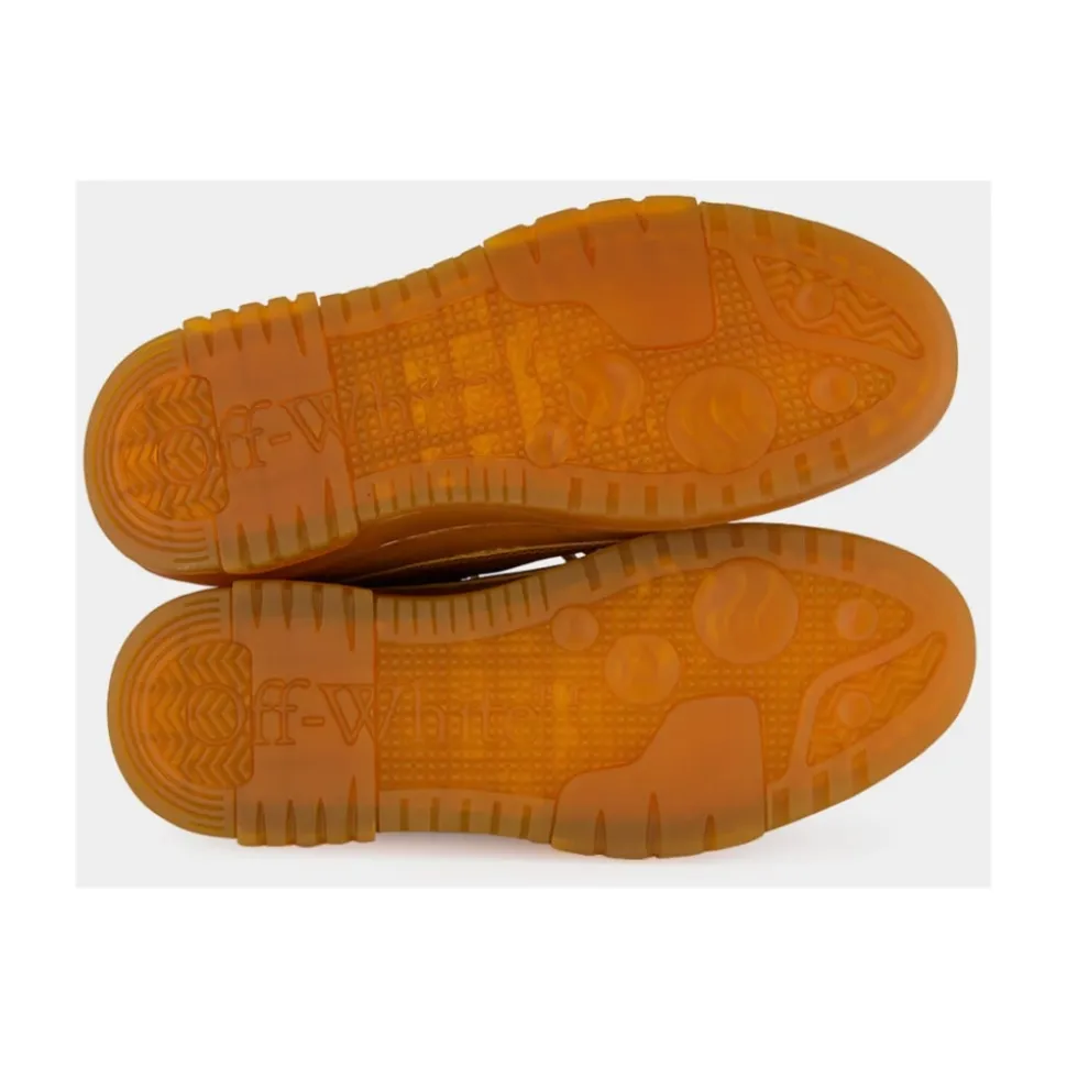 Chaussures bateau hybrides en cuir marron