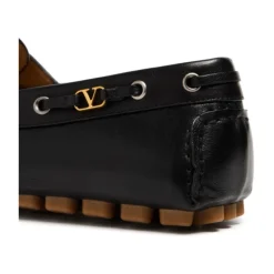 Chaussures noires en cuir VLogo Slip-On