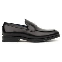 Chaussures Plates Formelles en Cuir Noir