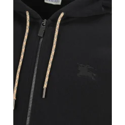 Check Hood Cotton Zip Hoodie