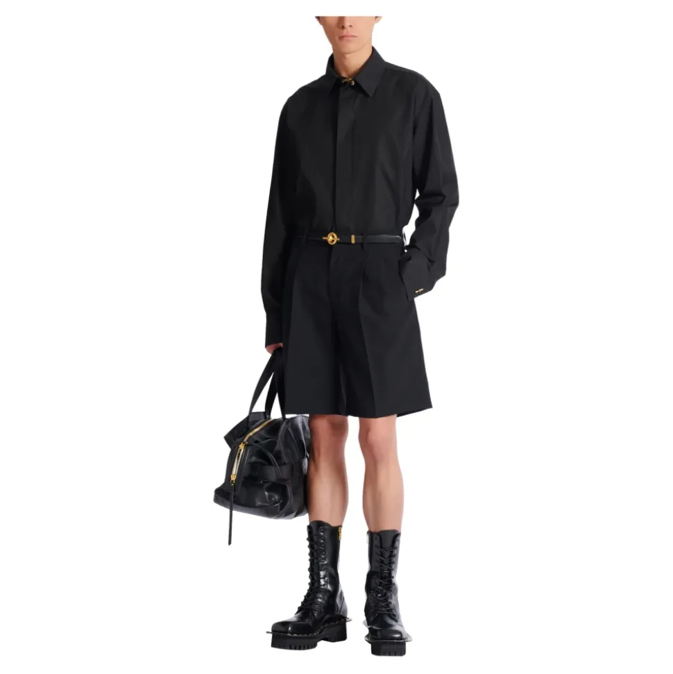 Chemise Asymétrique en Popeline