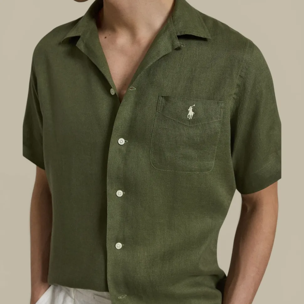 Chemise Camp Manches Courtes en Lin