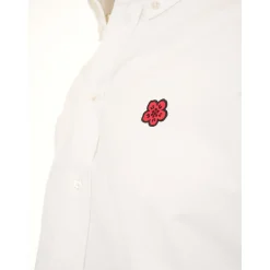 Chemise Casual Brodée Fleur Boke