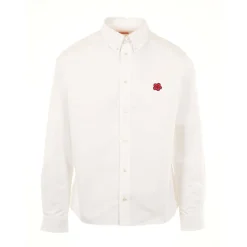 Chemise Casual Brodée Fleur Boke