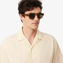 Chemise Crocodile Rayée Coupe Décontractée