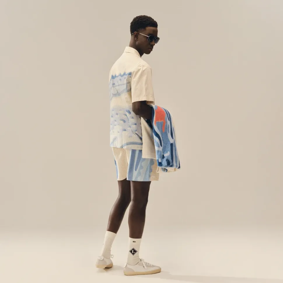 Chemise Crocodile Rayée Coupe Décontractée