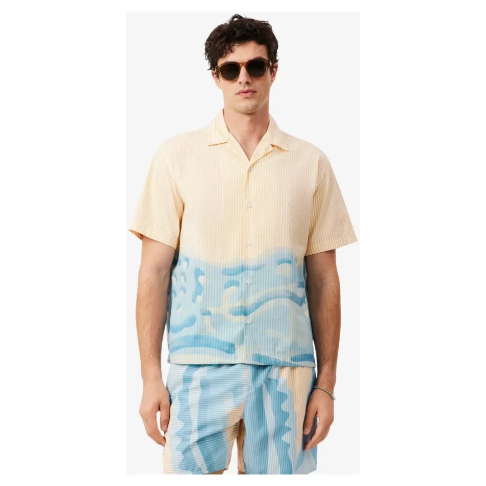 Chemise Crocodile Rayée Coupe Décontractée