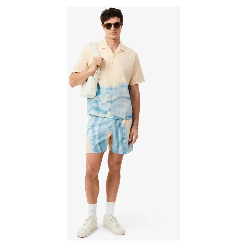 Chemise Crocodile Rayée Coupe Décontractée