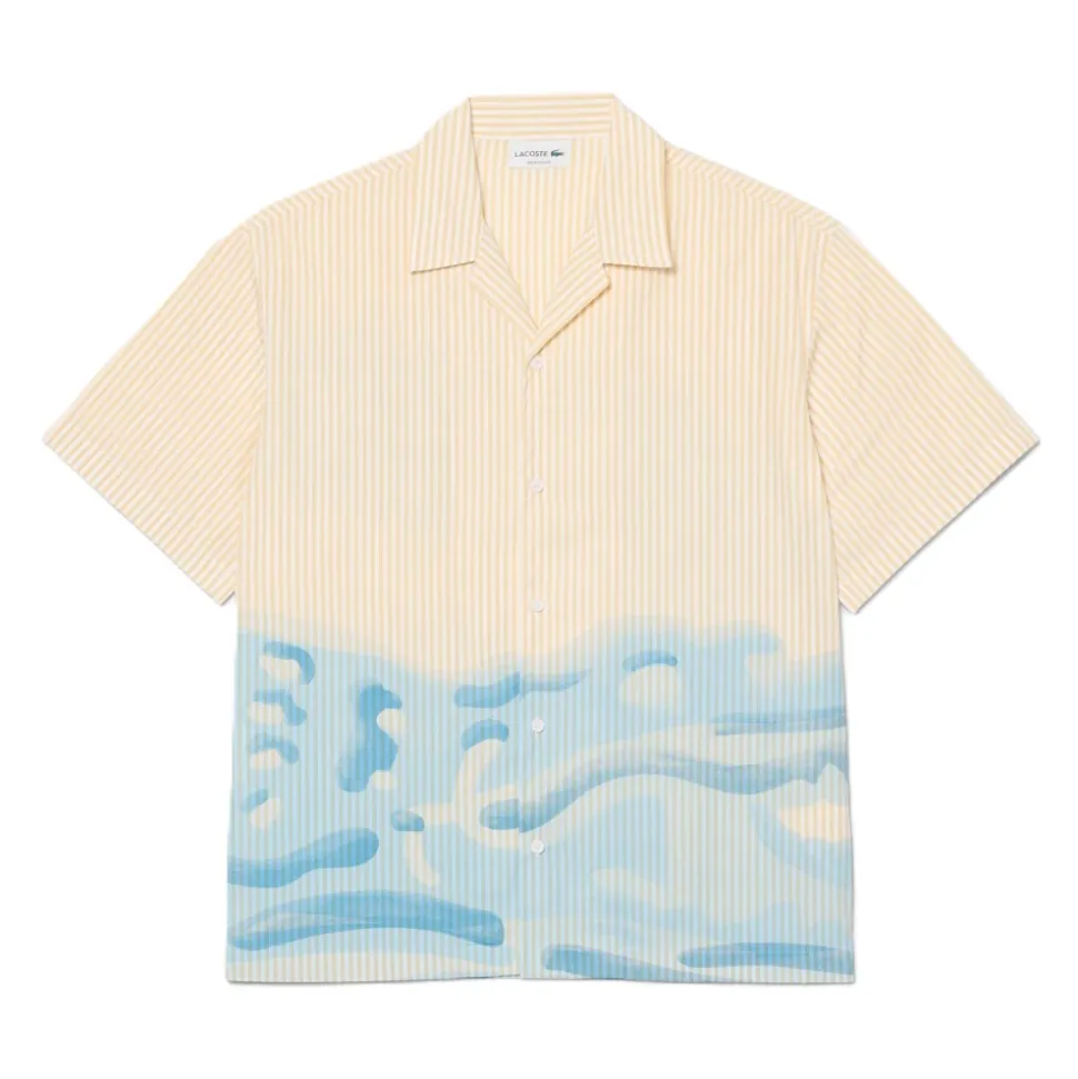 Chemise Crocodile Rayée Coupe Décontractée