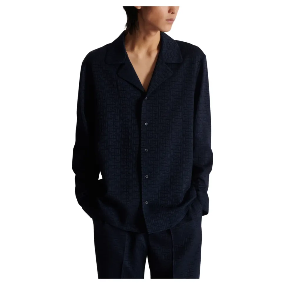 Chemise de pyjama jacquard Labyrinth