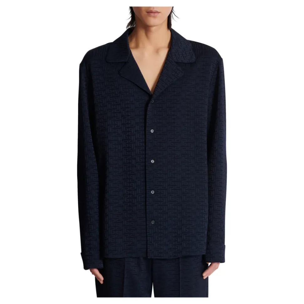 Chemise de pyjama jacquard Labyrinth
