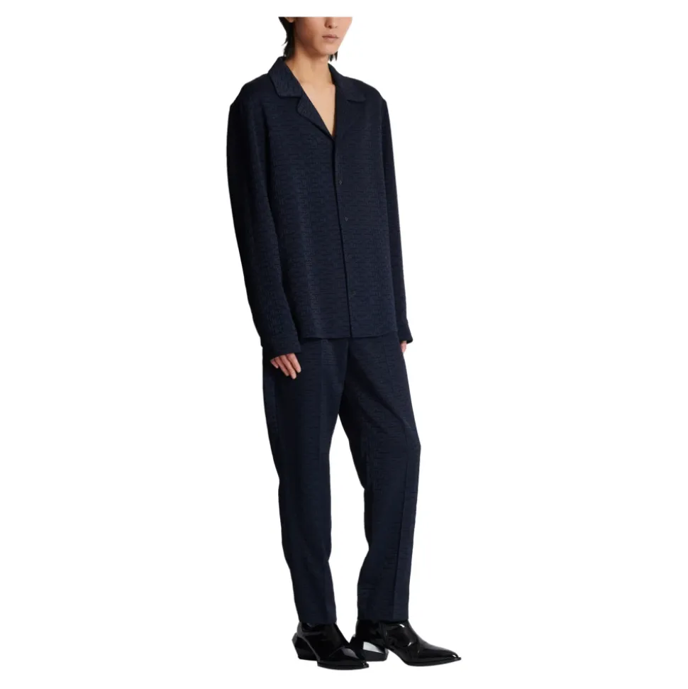 Chemise de pyjama jacquard Labyrinth